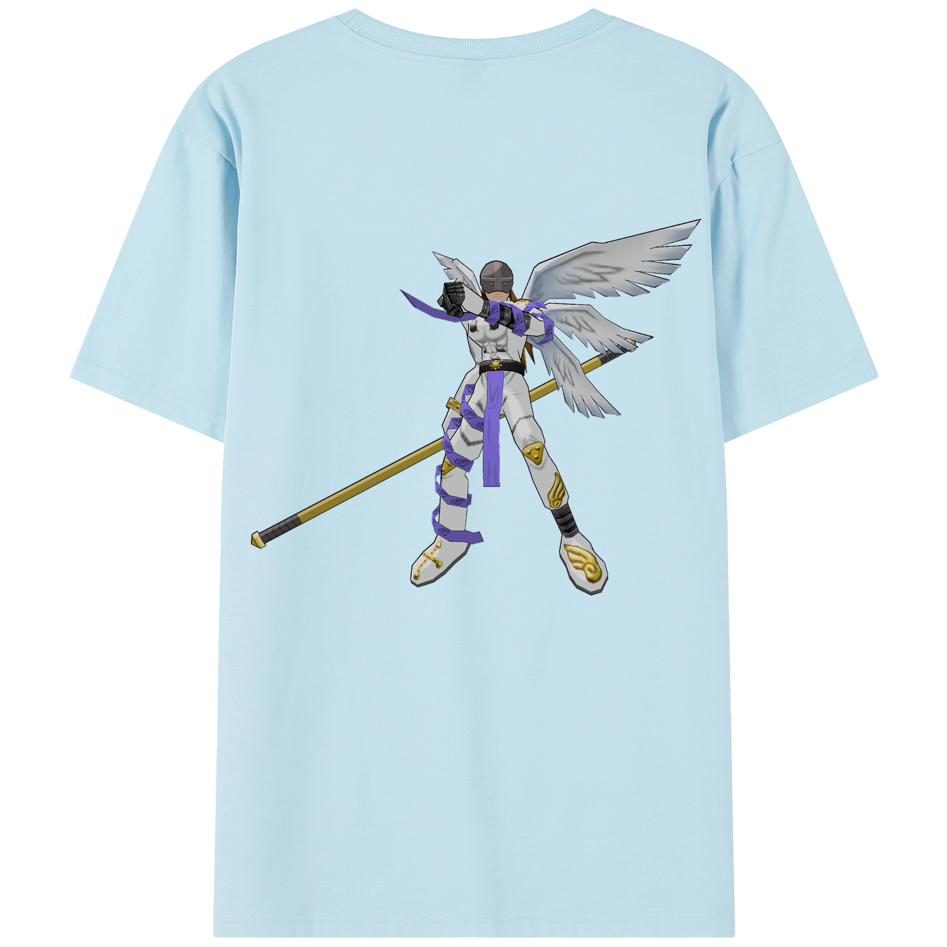 （画像用） Digimon デジタルモンスター/デジモン 綿100％半袖Tシャツ（背面プリント）
